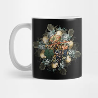 Vintage Summer Grape Fruit Wreath Mug